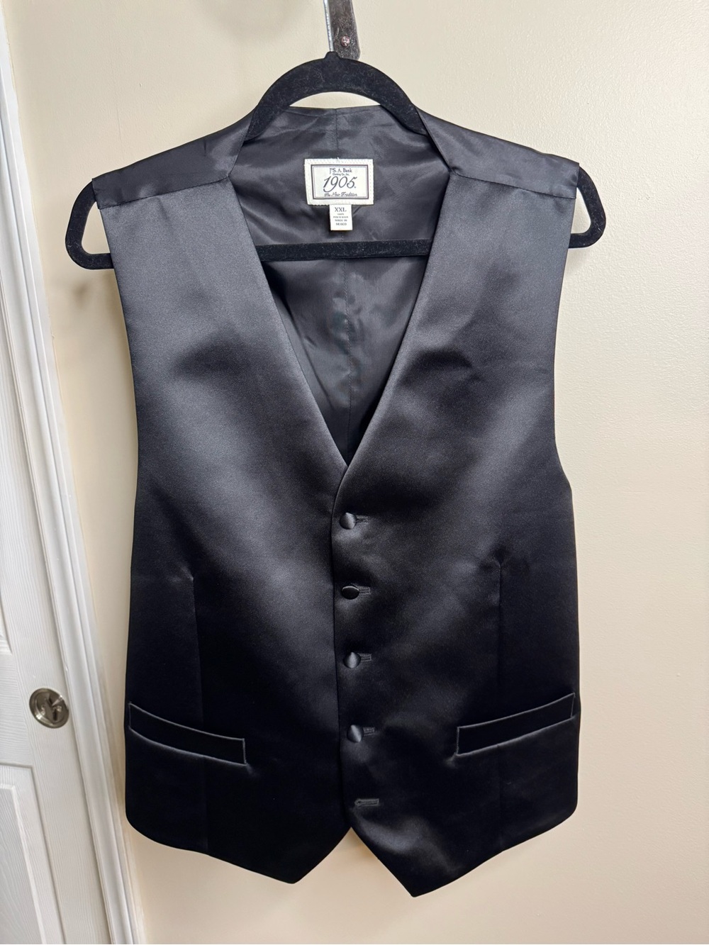 Jos A. Bank 1905 XXL Vest Black